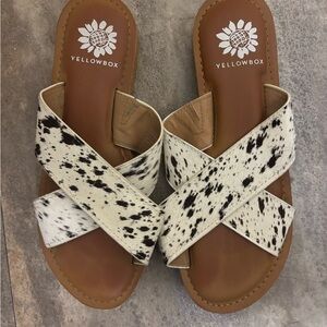 Yellow Box Women's cowhide Sandals